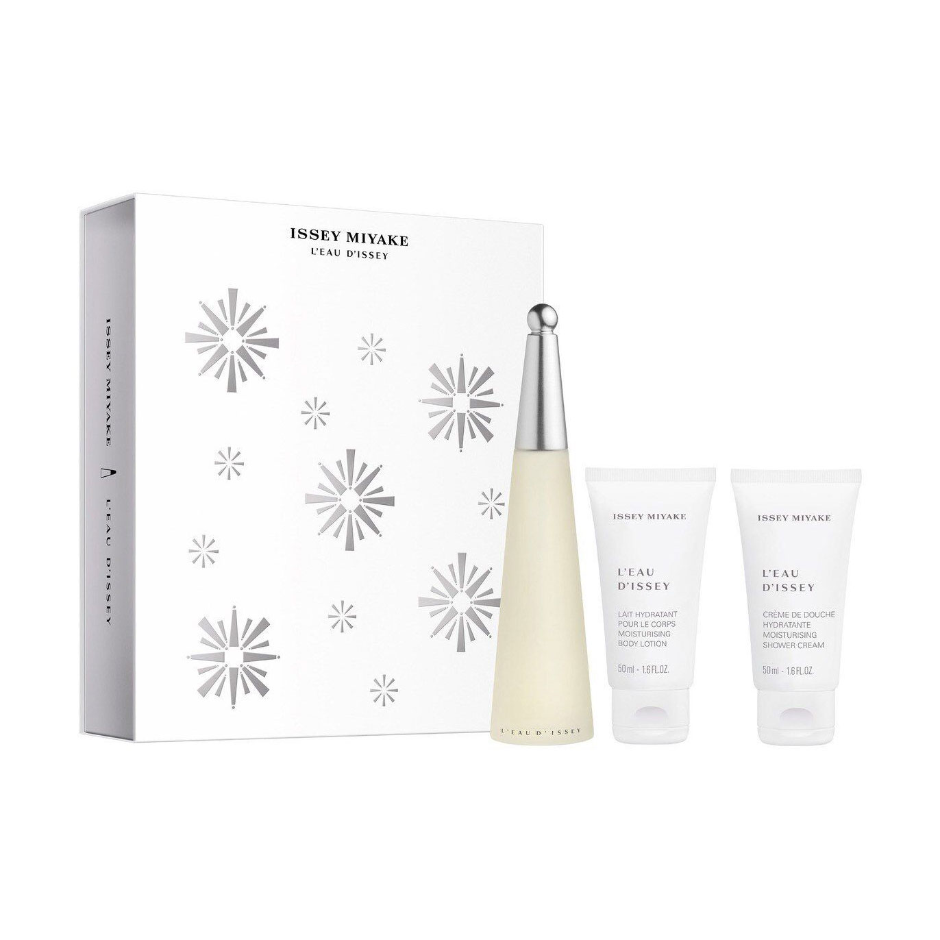 Парфумований набір жіночий Issey Miyake L'Eau d'Issey (туалетна вода, 50 мл + крем для душу, 50 мл + лосьйон для тіла, 50 мл)